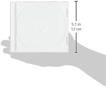 Verbatim CPSSC50 BD/DVD/CD Case, 50 Sheets, Slim Case (0.2 inch (5 mm) Thick, Transparent