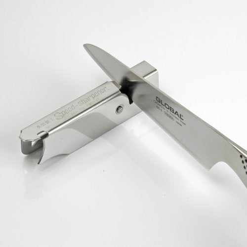 Global B 3-Piece Set (G-2 Gyuto GS-3 Bae Tinaifu Speed Knife Sharpener)