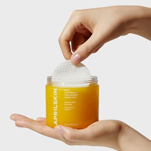 April Skin Real Calendula Peeling Pad,, 4.2 oz (120 g) (60 Sheets)