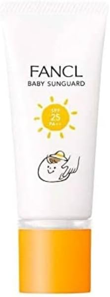 FANCL Baby Sun Guard (SPF25, PA++), Sunscreen, Additive-Free (Baby/Newborn), Face, Non-Chemical, Hypoallergenic, UV Absorbent, No UV