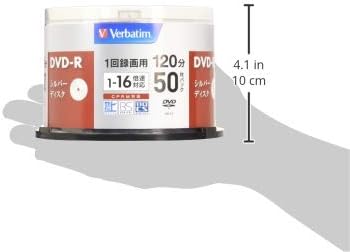 Verbatim Japan VHR12J50VS1 DVD-R CPRM, 120 Minutes, 50 Disc for Single Recording, 1 Layer on One Side, 1-16x Speed