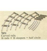 Lego #7851 4.5v Curved Gray Track