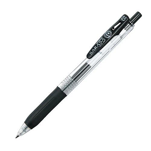Zebra 1 X Sarasa Push Clip Gel Ink Pen-0.5 Mm-Black