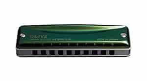 Suzuki C-20-HG Olive 10-Hole Diatonic Harmonica, Key of G High