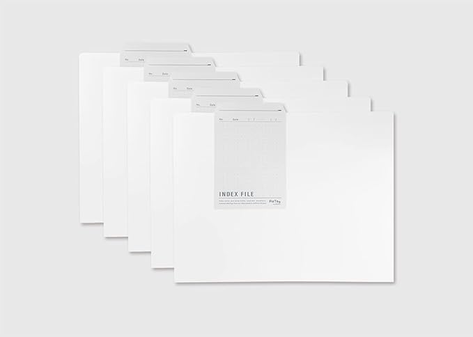 Wemo Permanent Marker Write and Erase Index File, Pack of 5 (A4 / 0.5mm Extra Thick, Opaque)