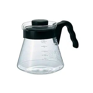 Hario V60 Glass Coffee Server, 450ml, Black (VCS-01B)