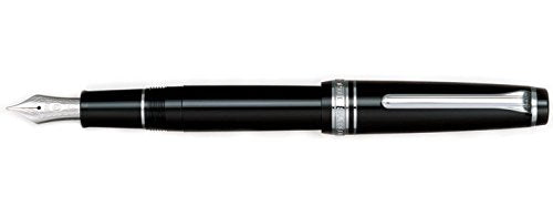 SAILOR Sapporo Black 14ct Gold Nib with Rhodium Plated Trims Fountain Pen