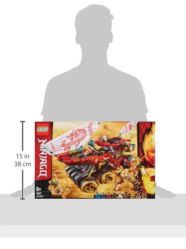 LEGO Ninjago Land Bounty 70677 Toy Truck Building Set with Ninja Minifigures, Popular Action Toy with Two Toy Vehicles and Toy Ninja Weapons for Creative Play (1,178 Pieces)