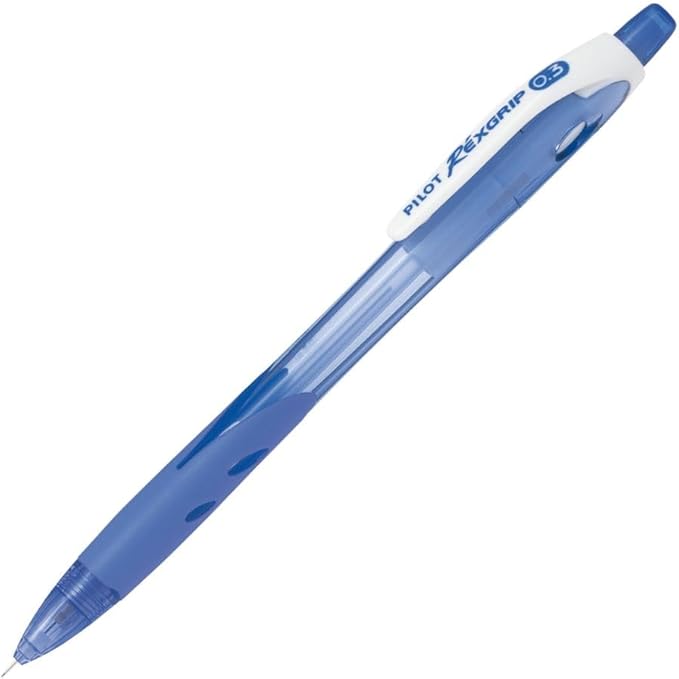 Pilot HRG100R10R Mechanical Pencil, Rex Grip, 0.5, Red, 10 Count