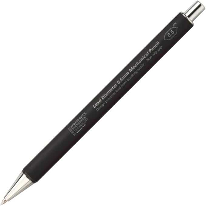 Nitoms S5010 STALOGY Mechanical Pencil, Lead Diameter 0.02 inches (0.5 mm), Black