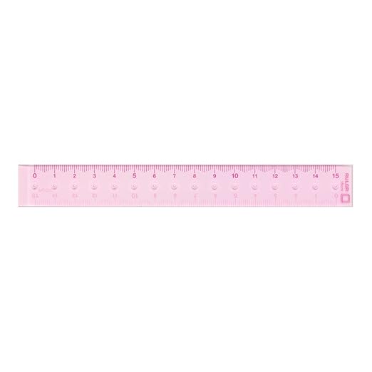 Midori Metric CL Ruler 15cm Pink (42232006)