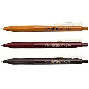 Zebra Sarasa Clip Vintage Color 0.5mm Coffee Pattern 3 Pieces Set JJ15-3C-VI-A