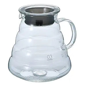 Hario V60 Glass Coffee Server, 450ml, Black (VCS-01B)
