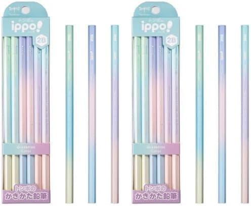 TOMBOW Pencil, KB-KUB01-B (x2) Ippo B, Gradient Color, 1 Dozen