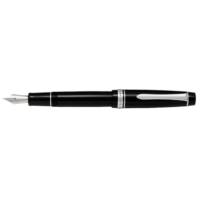 Pilot Fountain Pen Custom Heritage 912, Black Body, PO-Nib (FKVH-2MR-B-PO)