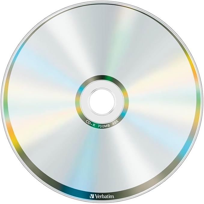 Verbatim SR80FC100SV1 Single Record CD-R 700MB 100 Sheets Silver Disc 48X