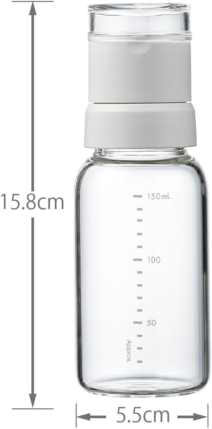HARIO SMGN-150-PGR Spice Mill, For Sesame Use, 5.1 fl oz (150 ml), Pale Gray