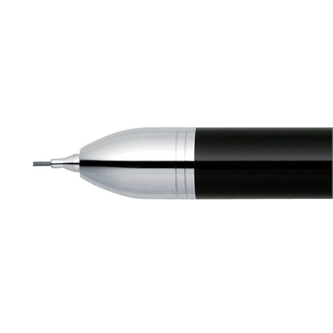 Zebra Surari Shabo 2000, 2 Color 0.7mm Emulsion Ink and 0.5mm Mechanical Pencil, Champagne Gold Body (SB27-CGO)