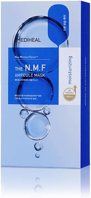 Mediheal Ampoule Mask (10 P), Hydration, Shine, Exfoliating Care, Chapped Dry Skin (The N.M.F)