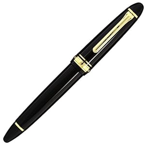Sailor 1911 Large Black Gold Trim 21K Medium Point Fountain Pen - 11-2021-420