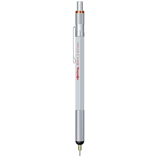 Rotring, Mechanical Pencil - 800+ Hybrid Stylus. (Silver,0.7MM)