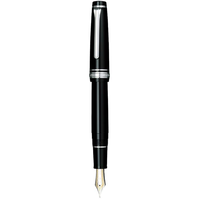 SAILOR Professional Gear Black 21ct Gold Nib with Rhodium Plated Trims Fountain Pen