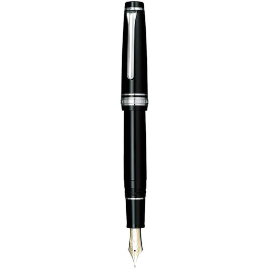 SAILOR Professional Gear Black 21ct Gold Nib with Rhodium Plated Trims Fountain Pen