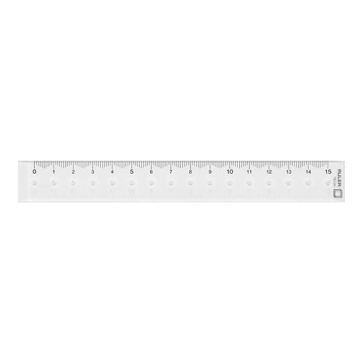 Midori Metric CL Ruler 15cm Clear (42231006)