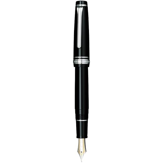 Sailor pen fountain pen professional gear silver fine black 11-2037-220 black
