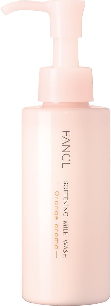 FANCL Soft Skin Milk, Facial Cleanser, Morning Milky, Facial Cleanser, Orange Aroma, 4.2 fl oz (120 ml) x 1 Bottle (Approx. 60 Times), No Additives, No Dry Skin, Shiny, No Foaming Required)
