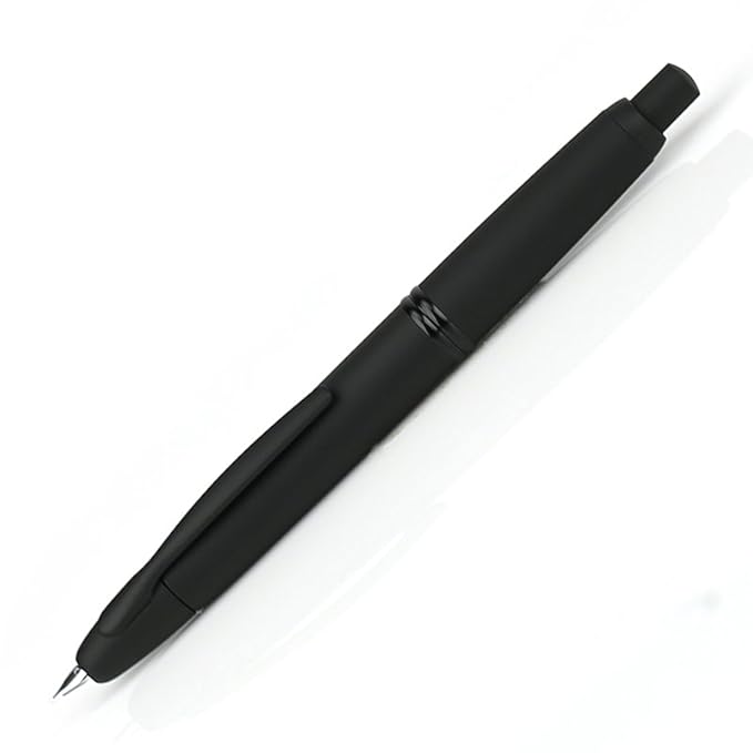 Brand New Pilot Capless Matt Black 18Kt Rhodium Trim Extra Fine Nib Point Fountain Pen