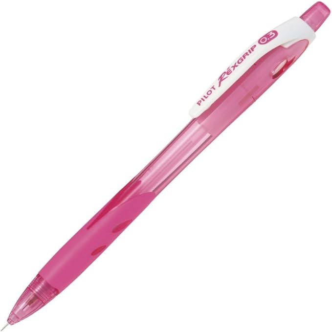 Pilot HRG100R10R Mechanical Pencil, Rex Grip, 0.5, Red, 10 Count
