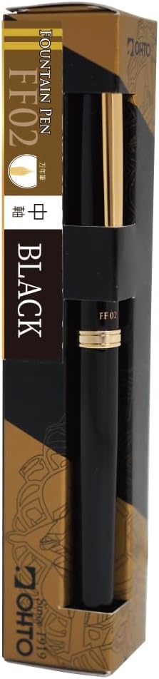 OHTO FF02-GBK Fountain Pen Gold Parts Model FF02G Middle Shaft Black