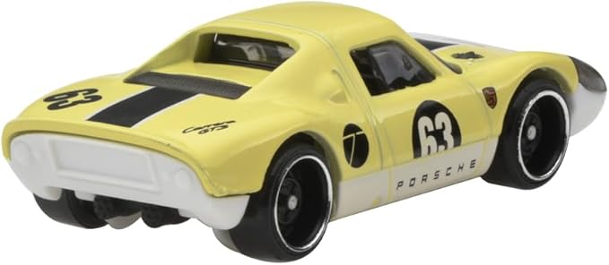 Hot Wheels JFN74 Basic Car, Porsche 904 Carrera GTS Vehicle Toy, Mini Car, 3 Years Old and Up, Yellow
