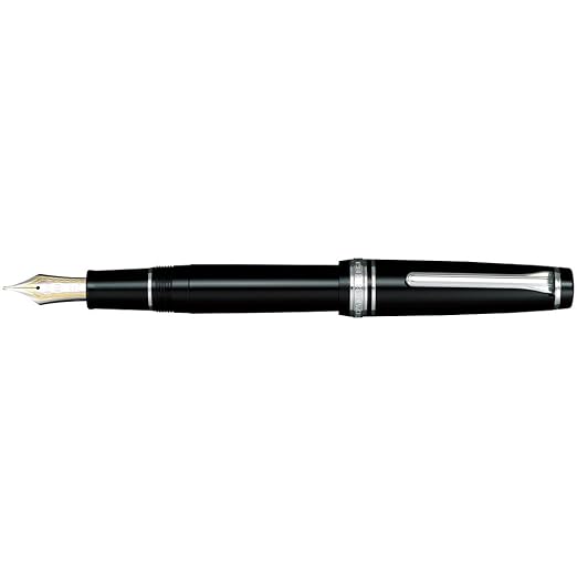 Sailor pen fountain pen professional gear silver fine black 11-2037-220 black