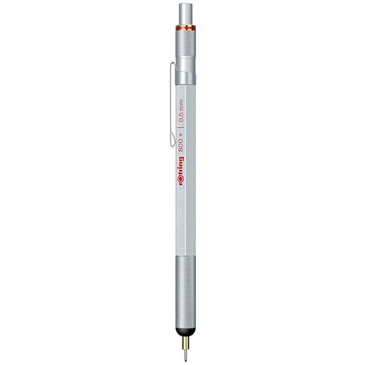 Rotring, Mechanical Pencil - 800+ Hybrid Stylus. (Silver,0.5MM)