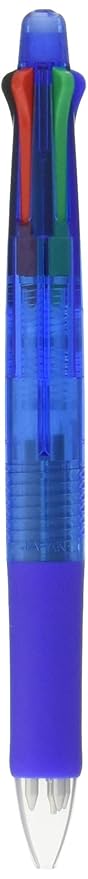 Zebra B4SA1 Clip-on multi Multifunctional Pen (0.7mm Black, Blue, Red and Green + 0.5mm mechanical pencil) - Blue Barrel