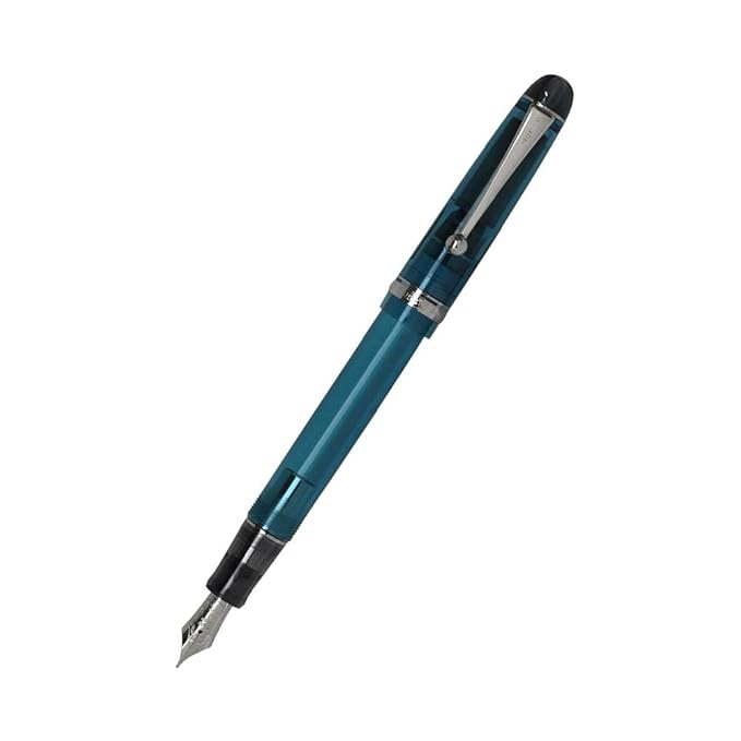 Pilot Custom 74 Fountain Pen Clear Turquoise Green M (MEDIUM NIB)