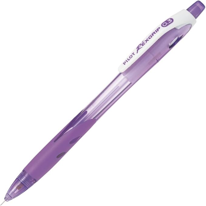 Pilot HRG100R10R Mechanical Pencil, Rex Grip, 0.5, Red, 10 Count