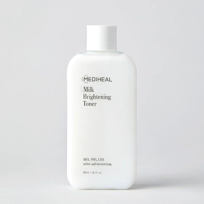 Mediheal Milk Brightening Toner, 10.1 fl oz (300 ml) + Mediheal, Milk Brightening Cream, 2.1 fl oz (60 ml)