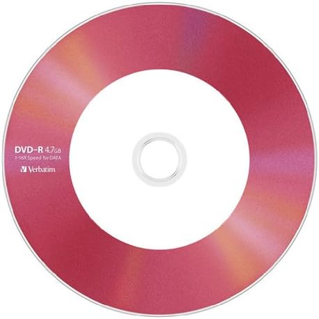 Verbatim DHR47JM10V1 Single Recording DVD-R, 4.7 GB, 10 Sheets, 5 Color Discs, Single Side, 1 Layer, 1-16x Speed