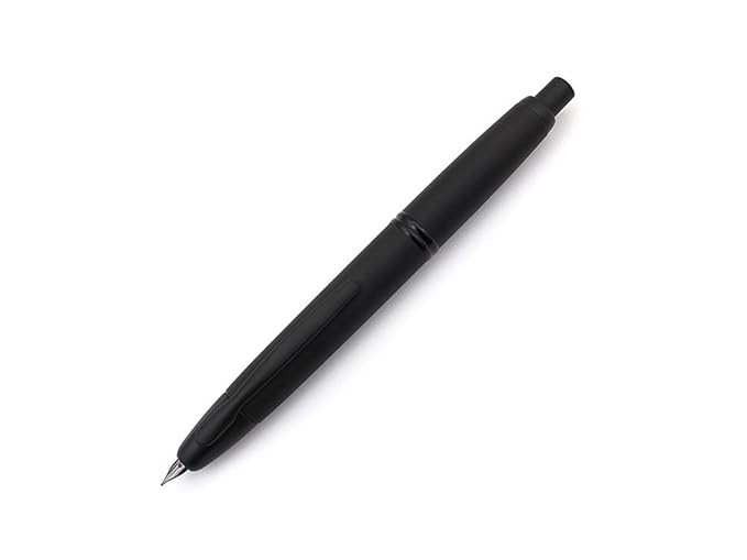 Pilot Vanishing Point Collection Retractable Fountain Pen, Matte Black Barrel, Blue Ink, Fine Nib (60580)