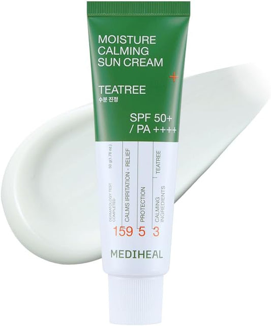 Mediheal Moisture Calming Sun Cream (Tea Tree), 1.7 fl oz (50 ml)