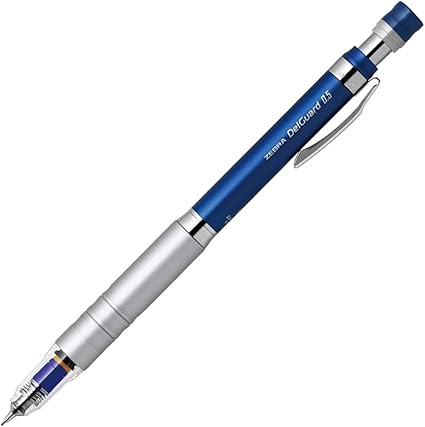 Zebra Mechanical Pencil Delguard Type Lx 0.5mm, White Body (P-MA86-W)