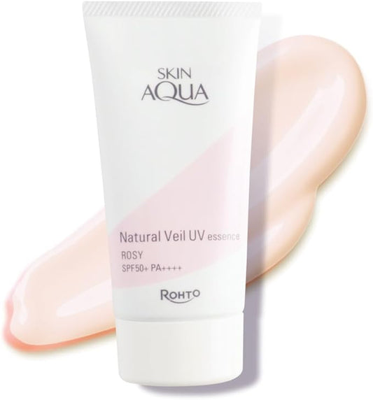 Skin Aqua Tone Up Natural Veil UV Essence Rose