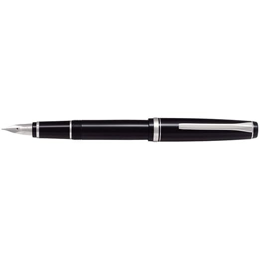 Pilot FE-18SR-B-SM Fountain Pen, Elbow, Medium/Soft, Black