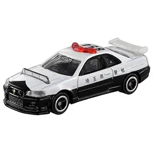 Tomica No.1 Nissan Skyline GT-R BNR34 Police Car Diecast Scale Model Collectible Car