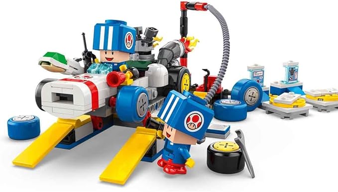 LEGO Super Mario Kart 72035 Toad Garage Toy, Birthday Present, Blocks