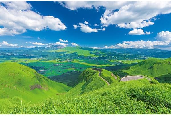 1000-801 APPLEONE 1000-Piece Jigsaw Puzzle: Spectacular View of Aso Laputa Road