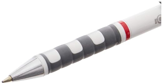 Rotring Tikky Ballpoint Pen, Medium Point, White Barrel, Black Ink (1904718)